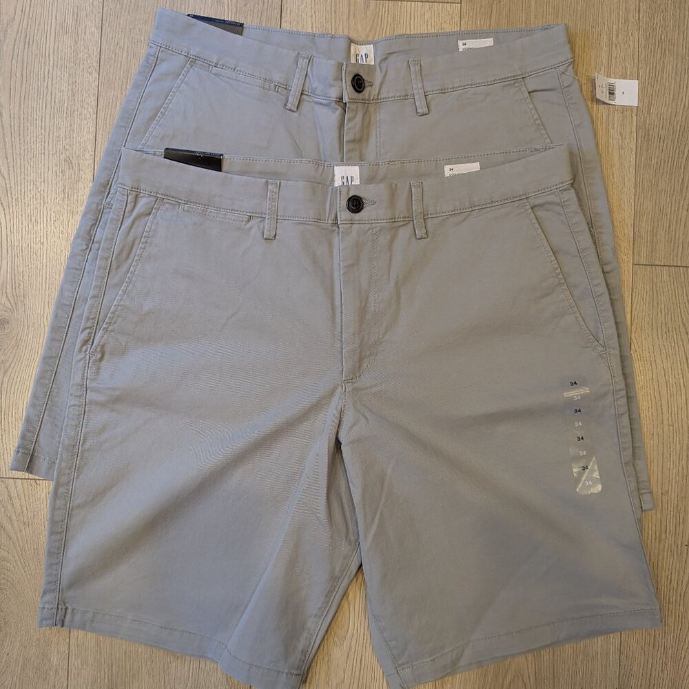 NEW Gap Essential Men's Shorts Gray 2 Pairs NWT
